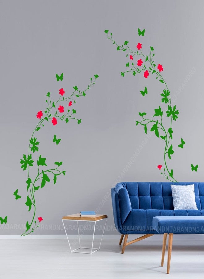 ARandNJ استنسل ARandNJ كومبو للرسم على الجدران (المقاس: 16 × 24 بوصة) الموضوع: ضبابي، تصميم قابل لإعادة الاستخدام، مناسب لغرفة النوم وغرفة المعيشة (عبوة من قطعة واحدة) - Image 3